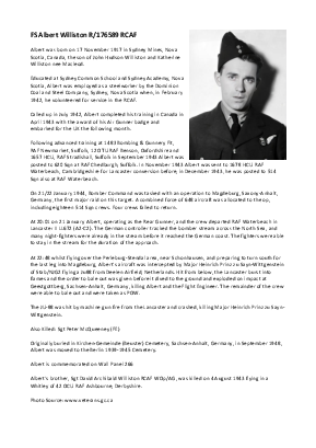 A preview of a PDF biography for Williston, Albert